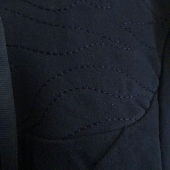 Navy Blue Zip-Up Jacket - Picture 3 of 6